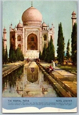 Taj Mahal India Noel Leaver Ink Blotter c1950's-60's 