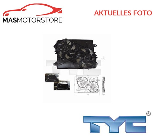 LÜFTER KÜHLERLÜFTER LÜFTERMOTOR TYC 804-0001 I FÜR PEUGEOT PARTNER 1.6L