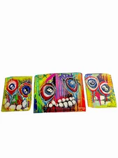 Three Abstract Modern Original Mix Media Paintings-Signed Two 14x11 One 16x20