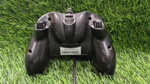 Original Xbox Black Controller S OEM w/ Breakaway Cable Tested Grips Have Wear - Picture 4 of 6