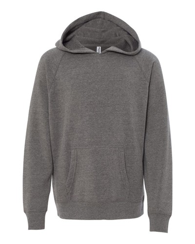 Independent Trading Co. PRM15YSB Youth Lightweight Raglan Hooded Sweatshirt - Picture 5 of 11