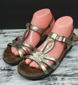 naot metallic sandals