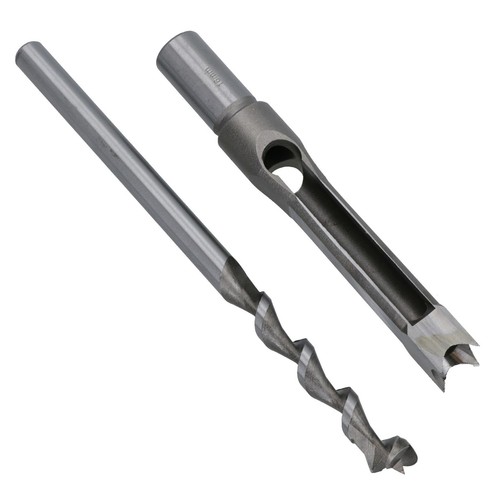 Set 4 pz utensili trapano mortaio scalpelli 6,10,13 e 16 mm in scatola legno lavorazione legno TE665 - Foto 6 di 6