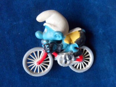 VINTAGE 1979 SCHLUMPF AUF EINEM FAHRRAD