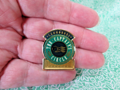 Vintage Princess Cruise Commodore The Captains Circle Enamel Lapel Pin ...