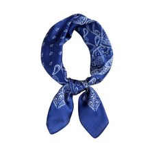 27.5 Inch Silk Feeling Medium Square Satin Scarf for Women Head Neck Wrap