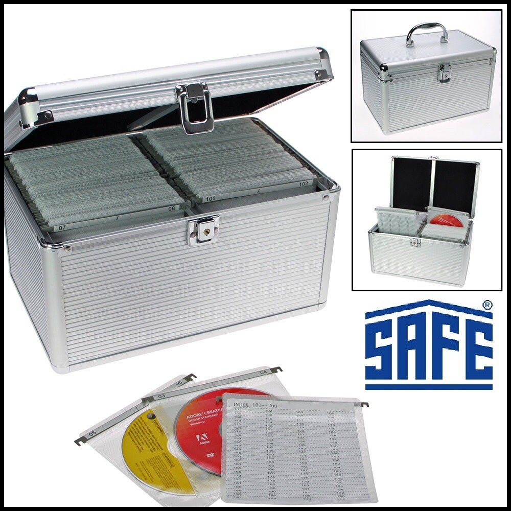 Maleta Aluminio CD DVD Silver Star 200L Para 200 DVD`S Blue-Rays En