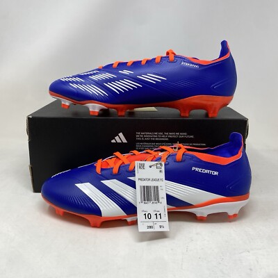 Men's Adidas Predator League FG Blue Orange Soccer Cleats