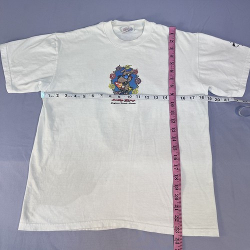 Hanes Vintage T Shirt Salty Dog Daytona Beach Florida White Youth XL - Picture 6 of 7