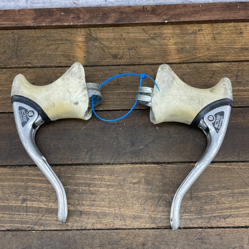 Vintage Shimano BL-L331 Brake Levers Super SLR White Hoods Bike Drop Bar Aero B0 - Picture 5 of 7
