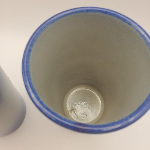 Topferei Maurer Keramik Pottery blau ombre Becher Tassen Vase Frankfurt Germany -2 - Bild 9 von 16