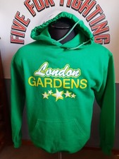 LONDON GARDENS VINTAGE DISTRESSED STYLE HOODIE LONDON KNIGHTS OHL CHL