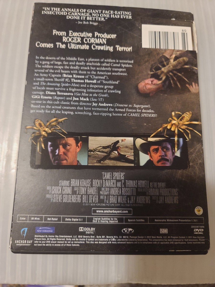 Camel Spiders , Pre-Owned DVD ( C. Thomas Howell ) Comes With Slip