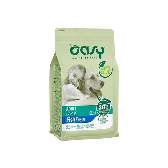 OASY Dry dog adult large pesce 12kg