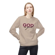 God is Good Sweatshirt  Unisex Fleece Crewneck  Comfort Wear, Faith-Based