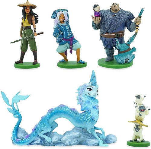 Original Disney Raya und der letzte Drache Figur Spielset 6 Figuren Spielzeug - Bild 1 von 2