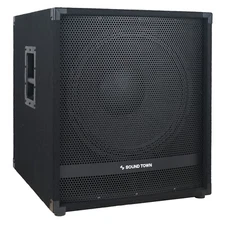 Sound Town 18" Powered Subwoofer with High-Pass Filter 2400W Peak (METIS-18PWG)