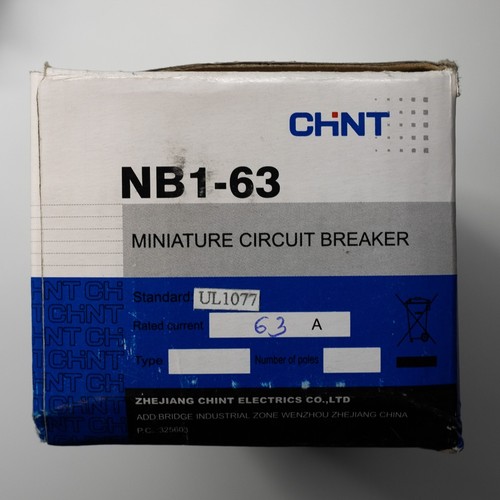 CHINT NB1 63 C63 CIRCUIT BREAKER Interruptor EBay