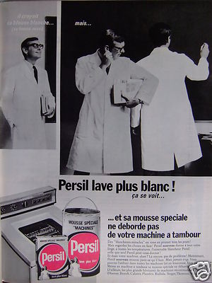WERBUNG 1967 WASCHMITTEL PERSILIE LAVA PLUS WEISS ES SIEHT MAN - ADVERTISING