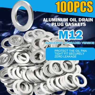 #ad Set of 100 M12 Oil Drain Plug Washer Gasket For Toyota Lexus Scion 90430 12031 $8.15