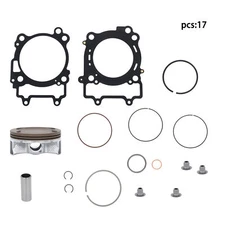 Top End Rebuild Kit Piston Ring Set with Gaskets For RZR 570 12-16 STD Bore 99mm