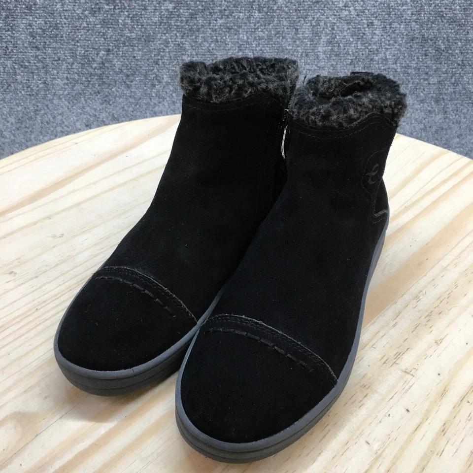 Botas Easy Spirit para mujer 6,5 M North Invierno cuero negro cremallera lateral piel sintética Foto 3 de 4