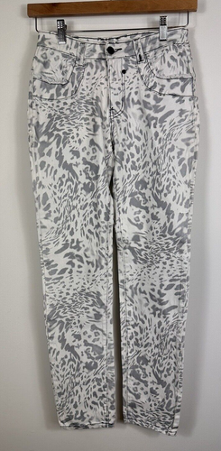 Bubblegum women's jeans grey white mid rise straight leg stretch Size 11