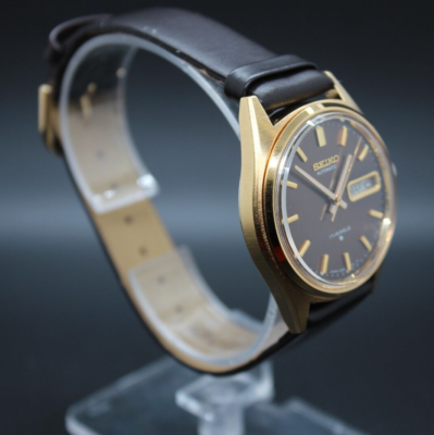 Vintage Seiko Automatic 17 Jewels 6309-7149 A2 Watch Brown Dial
