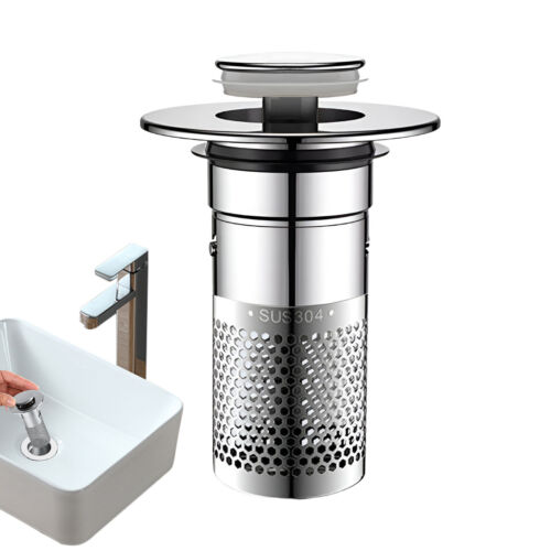 Drain Filter Pop-Up Bounce Core Basin Stopper Hair Catcher Shower Sink Strainer