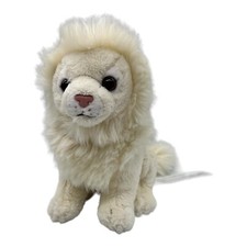 2014 FAO Schwartz White Lion 6  Plush Toys R Us Realistic Stuffed Animal