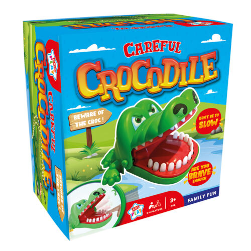 Kinder spielen vorsichtig Krokodil Vorsicht vor dem Krokodil Familie Spaß Spiel 2-4 Spieler Alter 3+ - Bild 1 von 1