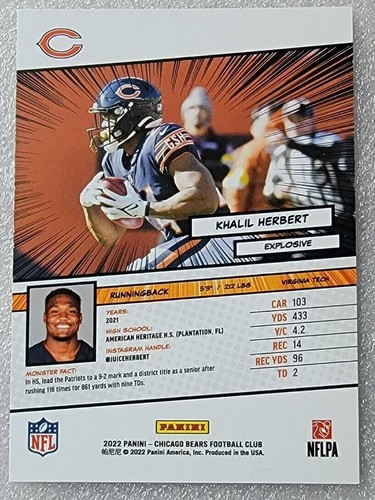 2022 Chicago Bears Monsters Of The Midway Trading Card Choose 1 from 8 Cards - Picture 17 of 17