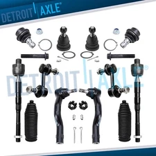 12pc Front Inner Outer Tie rod Upper Lower Ball Joint for Nissan Titan QX56 5.6L