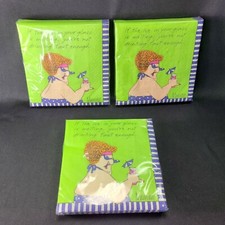 Beverage Napkins Party Drinking Bundle of 3 Packs 60 Total Design Design New