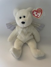 Ty Beanie Baby "Herald" the Angel Bear 2002 MINT Condition