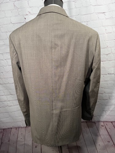 MICHAEL KORS Mens Brown CLASSIC FIT STRETCH Wool Sport Coat Blazer Jacket 48R - Picture 5 of 9