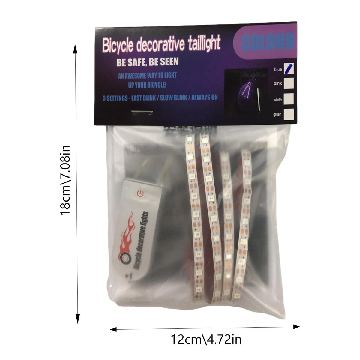 Luce raggi ruota bicicletta ricaricabile USB 14 RGB LED luce MTB bici