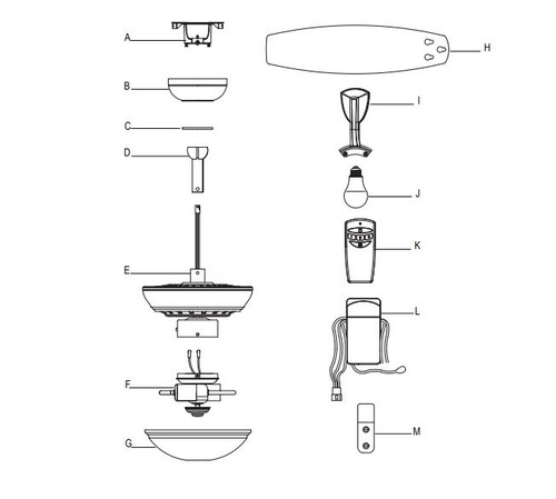Home Decorators Connor - Ceiling Fan Parts - Picture 10 of 11