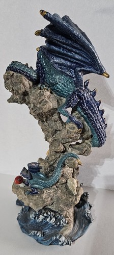 Dragon and Baby Dragon Figurine with a Dinner Date Skulls Magic Orb Mushroom - Picture 2 of 4