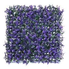 20"x20" Artificial Purple Lavender Mat Faux Fence Panel Wall Decor Grass Hedge