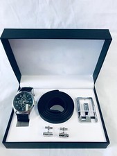 Christmas Gift For Him. Mens Watch Gift Set. Watch Belt Pen Gift Box