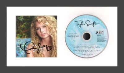 Taylor Swift Signed Autograph Debut Framed CD Display