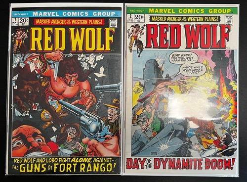 ROTER WOLF #1 & #2 (Marvel • Mai 1972 • Bronzezeit) Gil Kane Roy Thomas HIGH GRADE