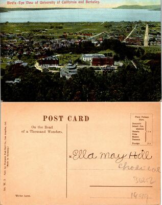 UC Berkeley CA Aerial View Postcard Unused (36252)