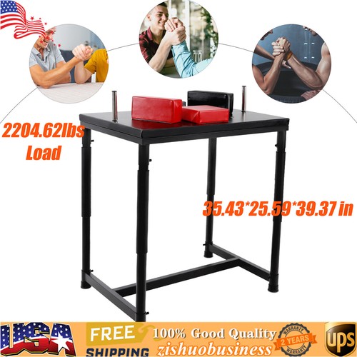 Pro Arm Wrestling Table Set Arm Wrestling Battle Table Stand w/ Pads Handles