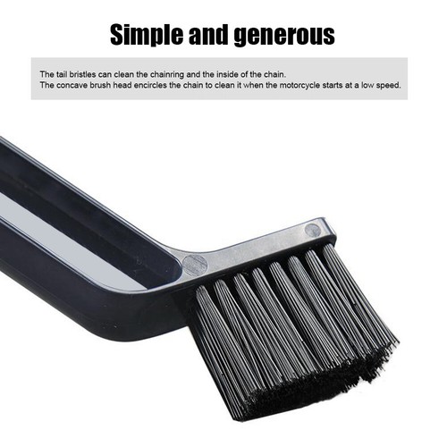 Motorcycle Chain Cleaner Bicycle Chain Cleaning Brush Dual Heads Cleaning Tool - Picture 14 of 16