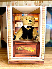 MIB STEIFF JC PENNY'S ANNIVERSARY TEDDY BEAR JOINTED MOHAIR STORE COUNTER BOX