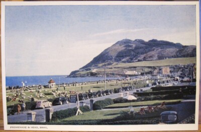 Irish PC BRAY Esplanade Promenade Head Wicklow Ireland Smith's Hotel 1940s Eire