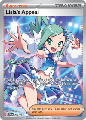 1x Lisia's Appeal - 234/191 - Ultra Rare NM-Mint Pokemon SV08