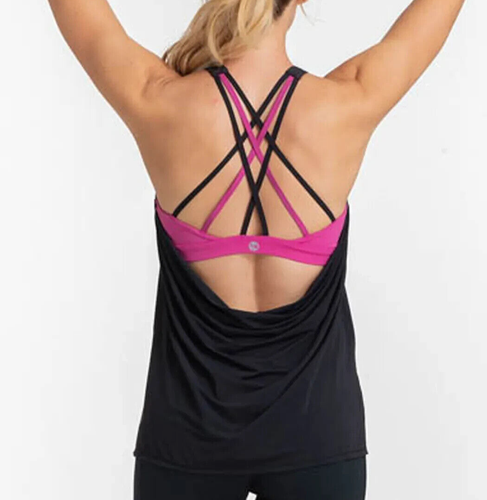 DORINA Sports Top Vest Bra Size UK S -10 Manhattan Active Full Cup Shelf Padded - Picture 4 of 5
